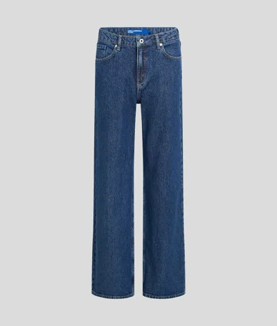 Kl Jeans Mid-rise Split-hem Relaxed Jeans