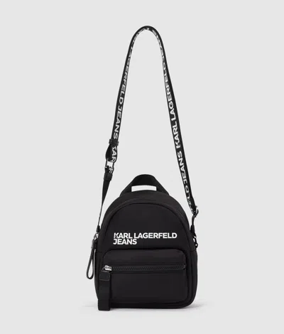 Kl Jeans Mini-rucksack Zum Umhängen In Black