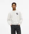Kl Jeans Monogram Patch Sweatshirt In White