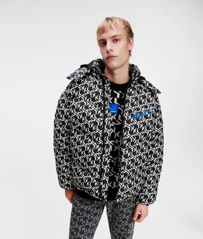 Kl Jeans Monogram Puffer Jacket In Multi