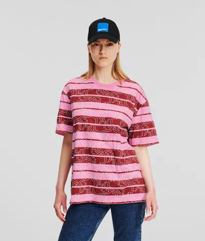 Kl Jeans Monogram Stripe T-shirt