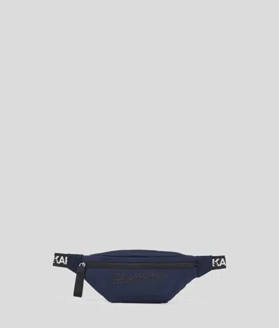 Kl Jeans Nylon Bumbag In Green
