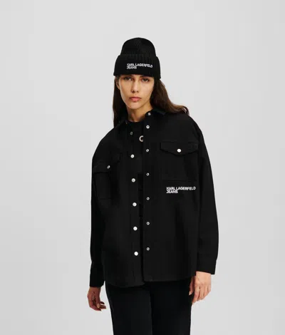 Kl Jeans Overshirt In Black