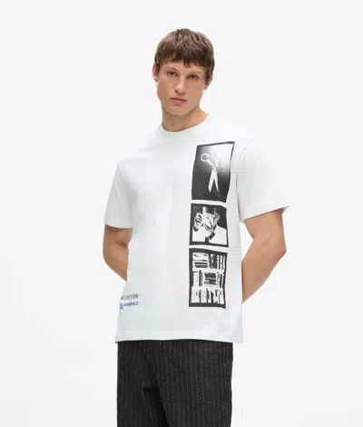 Kl Jeans Polaroid Print T-shirt In White