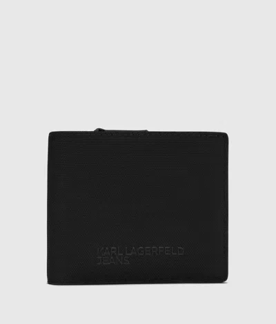 Kl Jeans Portefeuille À Rabat Pour Tous Les Jours In Noir