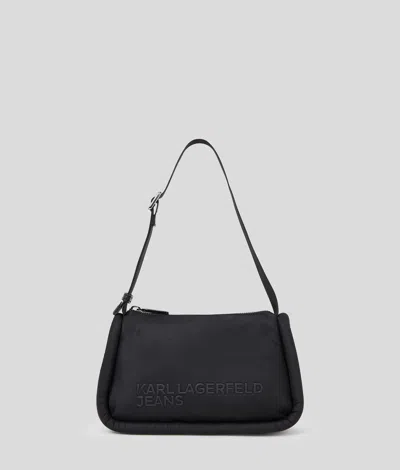 Kl Jeans Puffy Shoulder Bag In Black