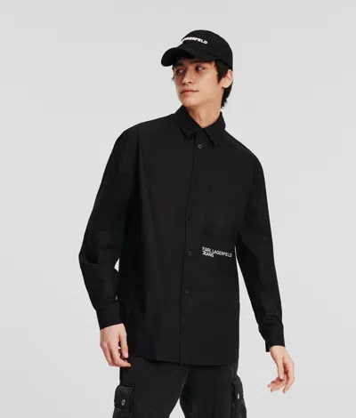 Kl Jeans Regular-fit Shirt In Black