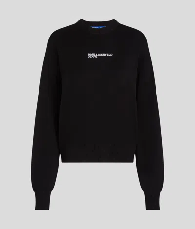 Kl Jeans Regular-fit Sweater In Black