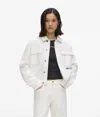 Kl Jeans Regular White Denim Jacket In White