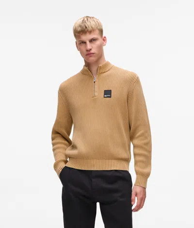 Kl Jeans Relaxed Half-zip Sweater
