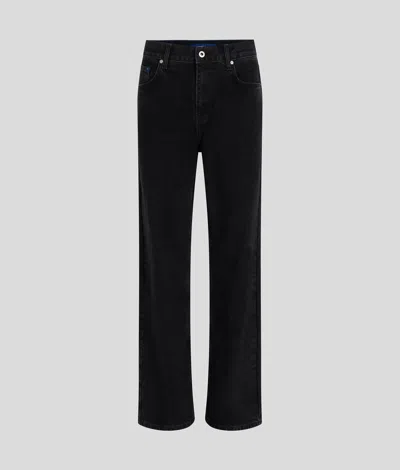 Kl Jeans Relaxed Jeans In Black