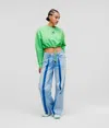 Kl Jeans Relaxed Pleated Jeans