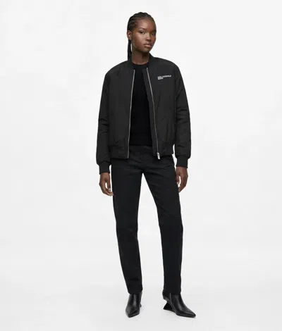 Kl Jeans Reversible Faux-fur Bomber Jacket