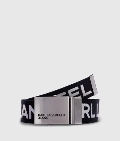 Kl Jeans Reversible Webbing Belt