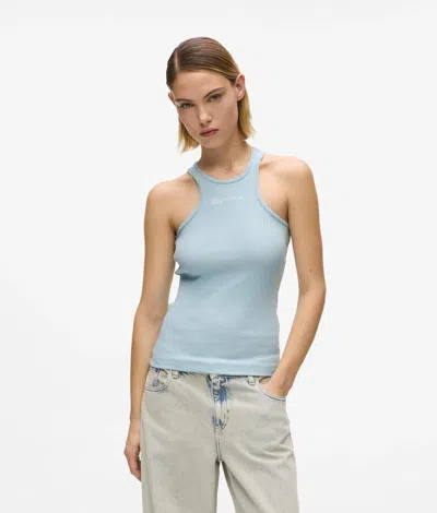 Kl Jeans Ribbed Logo Tank Top