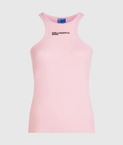 Kl Jeans Ribbed Logo Tank Top