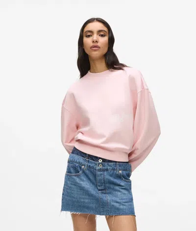 Kl Jeans Ruched Sleeve Sweatshirt