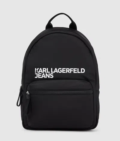 Kl Jeans Rucksack Aus Nylon Mit Logo In Black