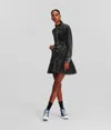 Kl Jeans Ruffled Hem Denim Dress