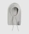 Kl Jeans Shiny Knitted Balaclava In Gray