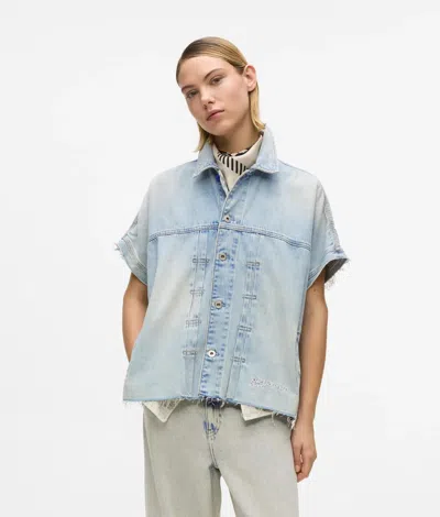 Kl Jeans Short-sleeved Denim Jacket