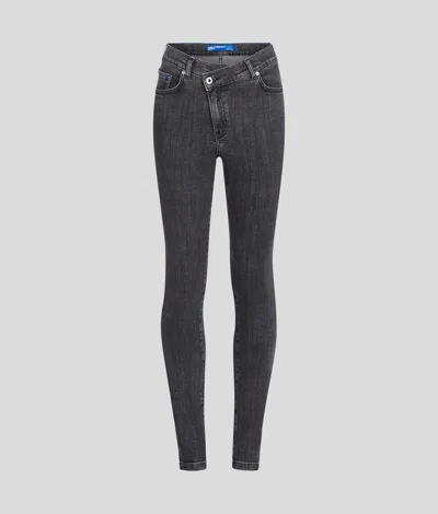Kl Jeans Skinny Jeans With Wrap Over Waistband