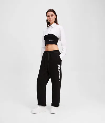 Kl Jeans Slim-fit Sweatpants In Black