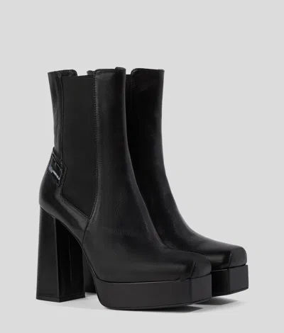 Kl Jeans Stak Heel Ii  Boots