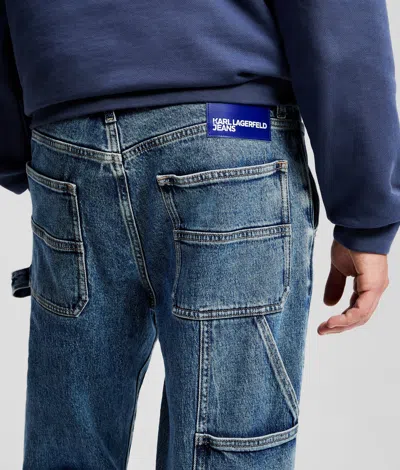 Kl Jeans Straight Carpenter Jeans In Blue