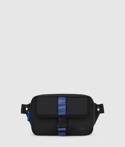 Kl Jeans Strap Belt Bag In Black