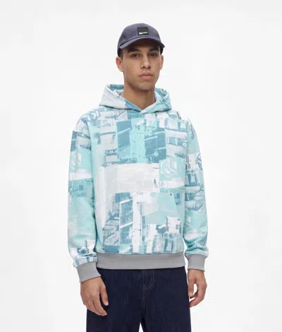 Kl Jeans Sweat À Capuche Décontracté Cityscape In Blue