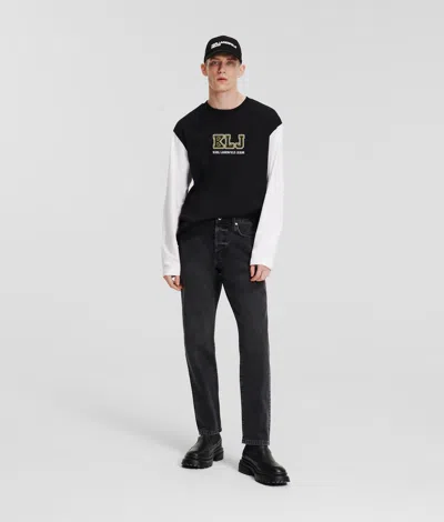 Kl Jeans Tapered Jeans In Black