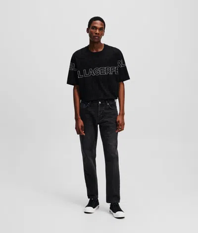 Kl Jeans Tapered Jeans In Black