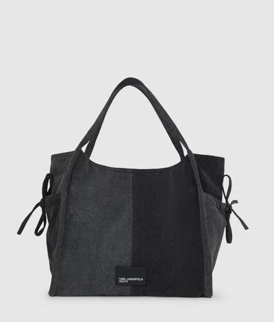 Kl Jeans Two-tone Denim Shopper