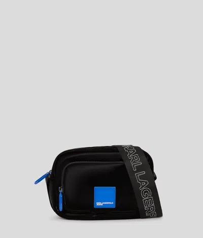 Kl Jeans Urban Nylon Crossbody Bag In Black