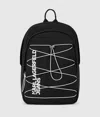 Kl Jeans Utility Drawstring Backpack In Black
