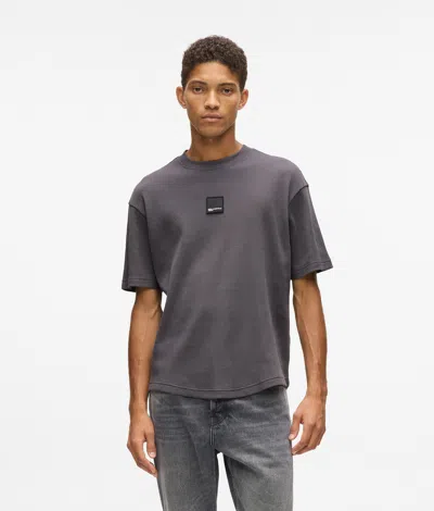 Kl Jeans Waffle T-shirt In Metallic