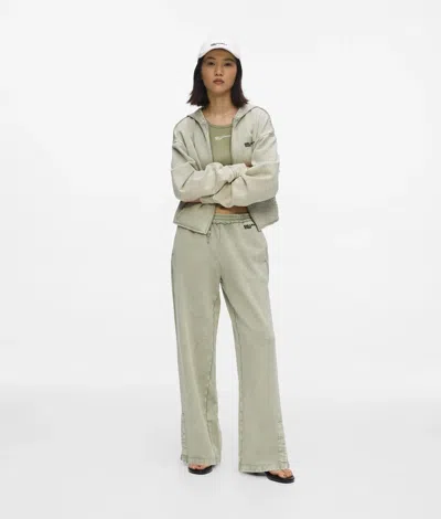 Kl Jeans Washed Relaxed Sweatpants In Green