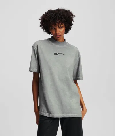 Kl Jeans Washed T-shirt In Blue