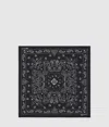 Kl Jeans Western Bandana Scarf In Black