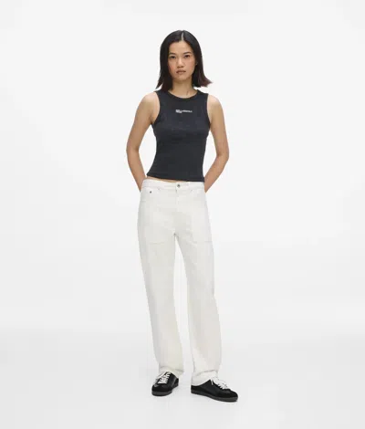 Kl Jeans White High-rise Straight Jeans