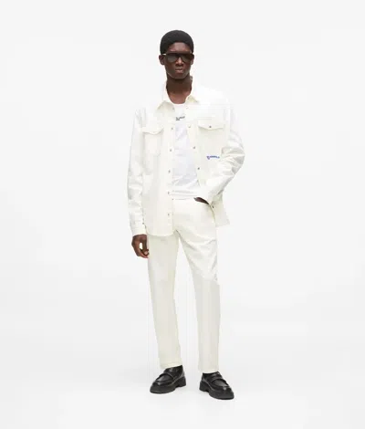 Kl Jeans White Tapered Jeans