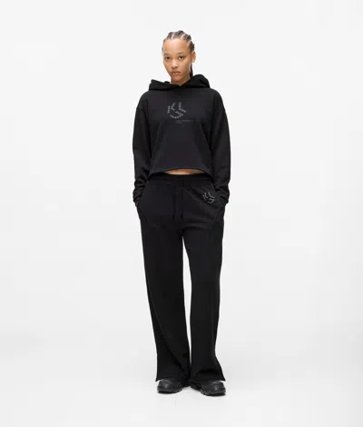 Kl Jeans Woman In Black
