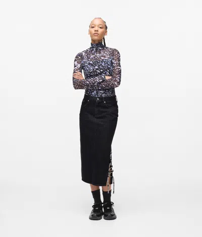 Kl Jeans Woman In Black