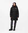 Kl Jeans Long Puffer Jacket In Black