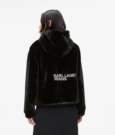 Kl Jeans Woman In Black