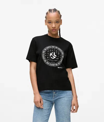 Kl Jeans Woman In Black