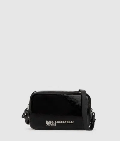 Kl Jeans Woman In Black