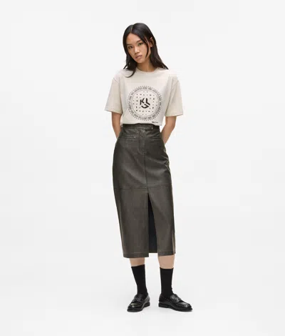Kl Jeans Woman In Black