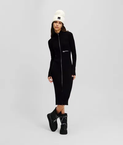 Kl Jeans Zip-front Knit Dress